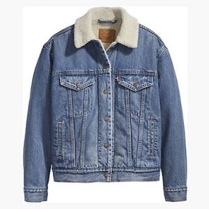 Levi's Ex-Boyfriend Sherpa Trucker Jean Jacket